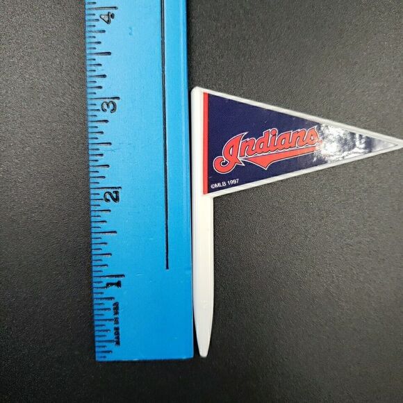 Cleveland Indians Baseball Party Cake Decoration 90s Flags Hat Wilton Vintage - Picture 7 of 16